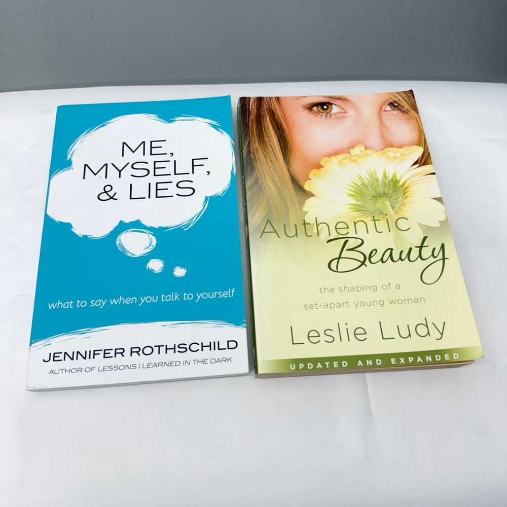 Christian Book Bundle Authentic Beauty Leslie Ludy Me Myself and Lies Rothschild